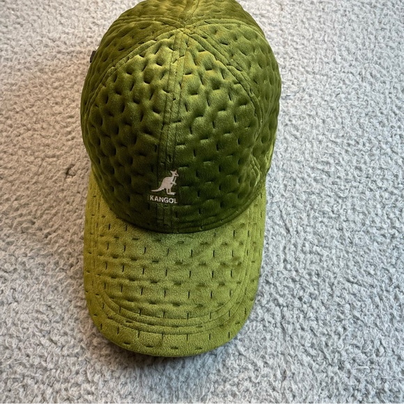 Kangol Hats Mens Dash Quilted Long Bill BB Green Baseball Caps Adjustable Back